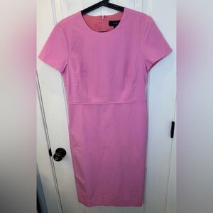 J.Crew NWT Pink Cotton Blend Shift Dress Size 10 Lined